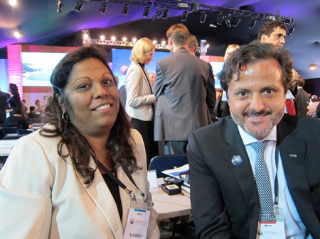 With Dr. Nazira Vali Abdula, vice-minister of Health from the Republic of Mozambique.