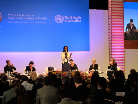 Day two, overview of social determinants of health, previous day and today’s events, by the BBC World journalist Zeinab Badawi.